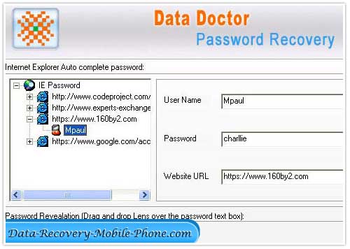 Screenshot of Reset Password Vista 3.0.1.5