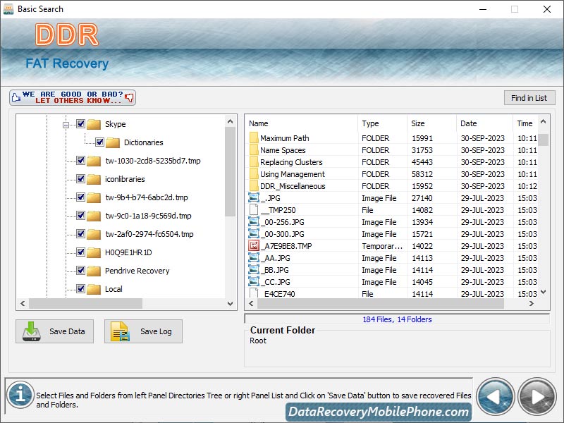 FAT Data Recovery Tools screen shot