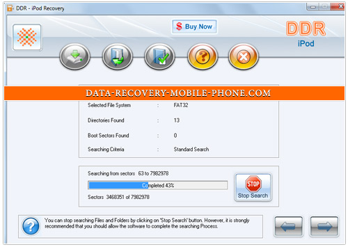 iPod Data Recovery Software screenshot