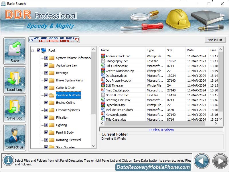 Screenshot of Hard Drive Data Recovery