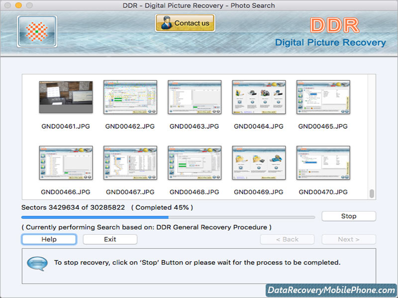 Screenshot of Deleted File Mac 4.0.3.1