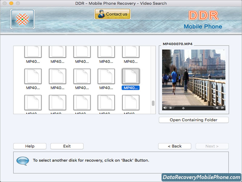 Screenshot of Mac Data Recovery Mobile Phone