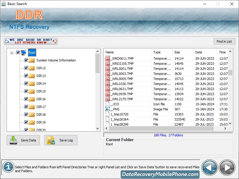 Screenshot of Recover Corrupted NTFS Partition