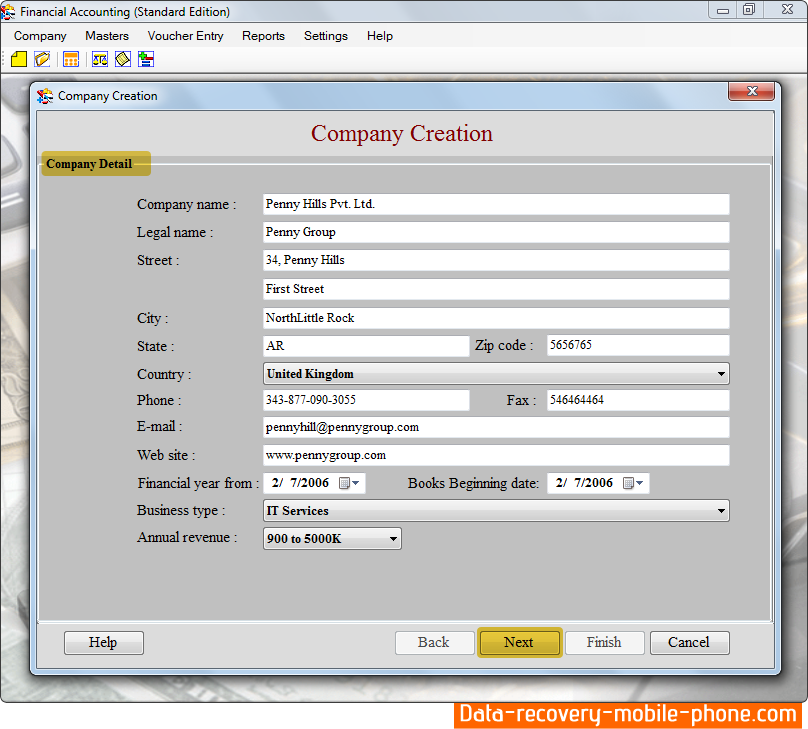 Billing and Inventory Management Software Screenshot