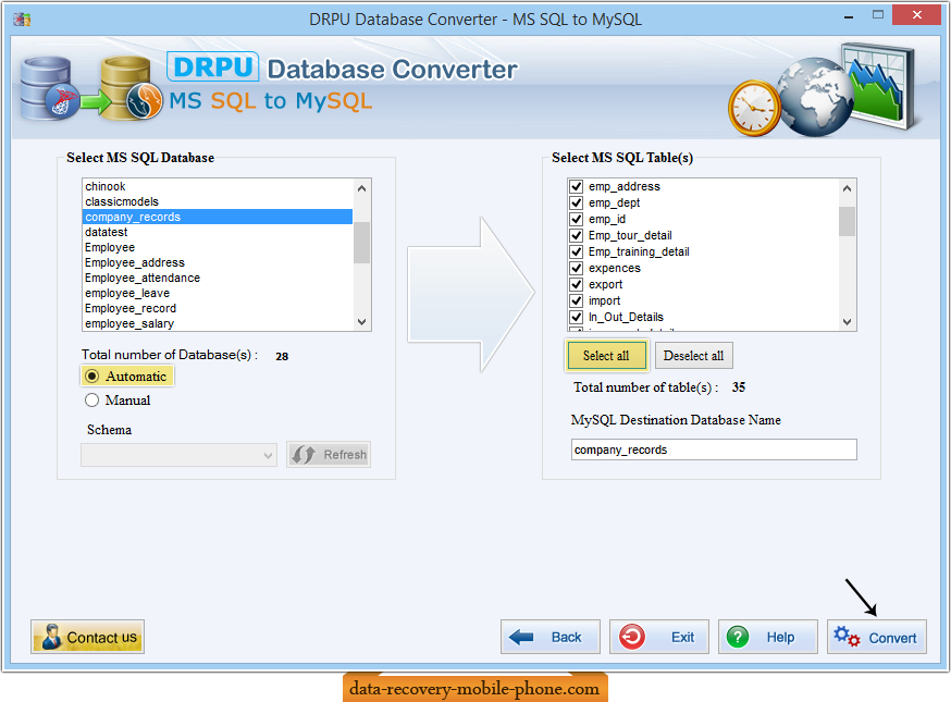 Select MSSQL Database