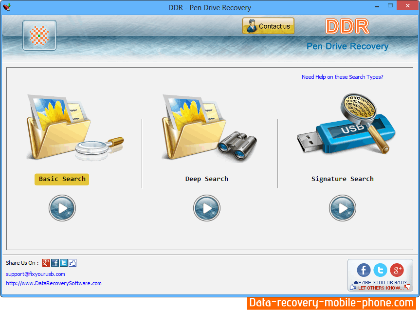 Data Recovery for USB Drive Screenshot
